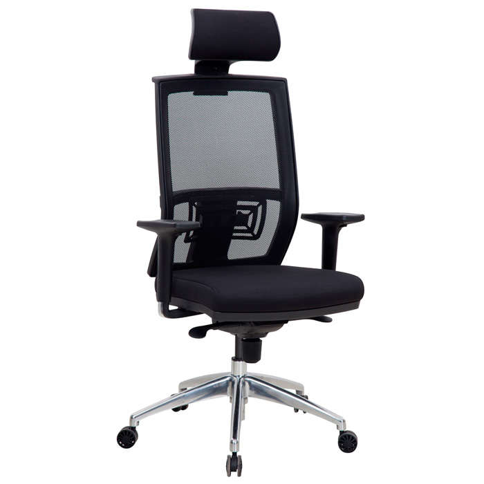 Ofis büro sandalyesi bel destekli metal ayaklı FT001