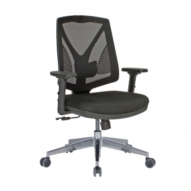Ofis sandalyesi fileli bel destek üniteli Ayarlı Kolçaklı BLA 050