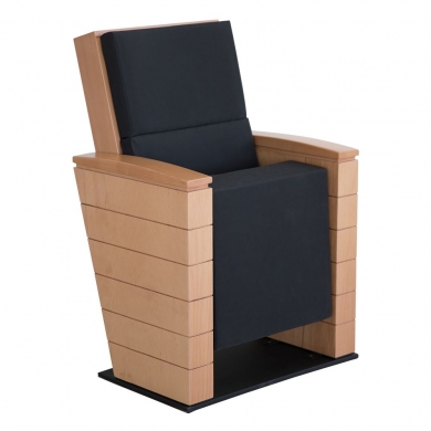 Wood Ahşap Üst Tablalı Konferans Salonu Koltuğu