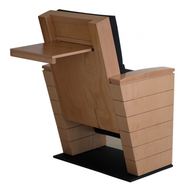 Wood Ahşap Üst Tablalı Konferans Salonu Koltuğu