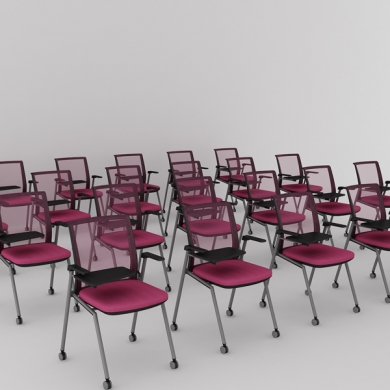 Katlanır Konferans Sandalyesi Yazı tablalı