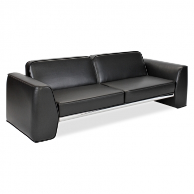 Krom Ayaklı Üçlü Ofis Kanepesi Craft