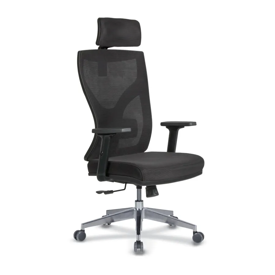 casella lnv 01 lenova yönetici koltuğu metal (alüminyum) ayak · ayarlı kolçak · döşemeli sırt · multi tilt mekanizma · başlıklı · bel destekli