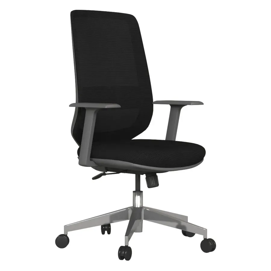 casella mbl 71 mabel çalışma / toplantı koltuğu — gri̇ gri̇ · metal (alüminyum) ayak · sabit kolçak · multi tilt mekanizma